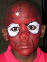 Spiderman face painting
