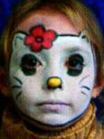 Hello Kitty face painting