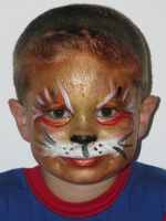 Lion face painting